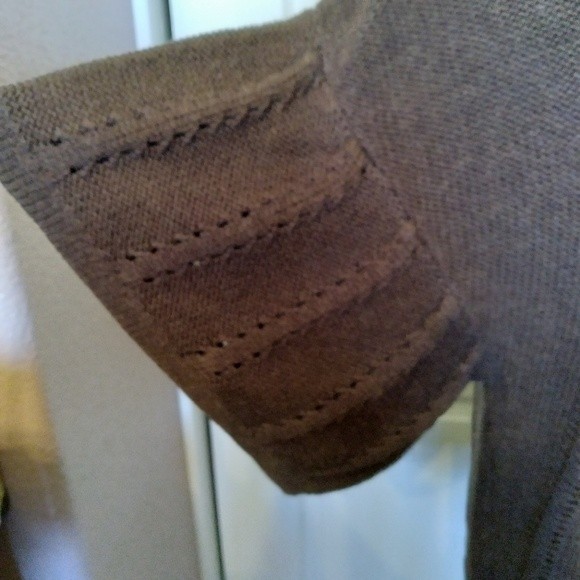 NWT BCBGMAXAZRIA SWEATER COWL NECK KNIT SHORT SLEEVE WOOL BLEND L WOMENS LARGE L - Picture 4 of 11